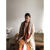 リサイクルサリーのカンタショール パッチワーク小06 インドの手仕事布 Mulaセレクト