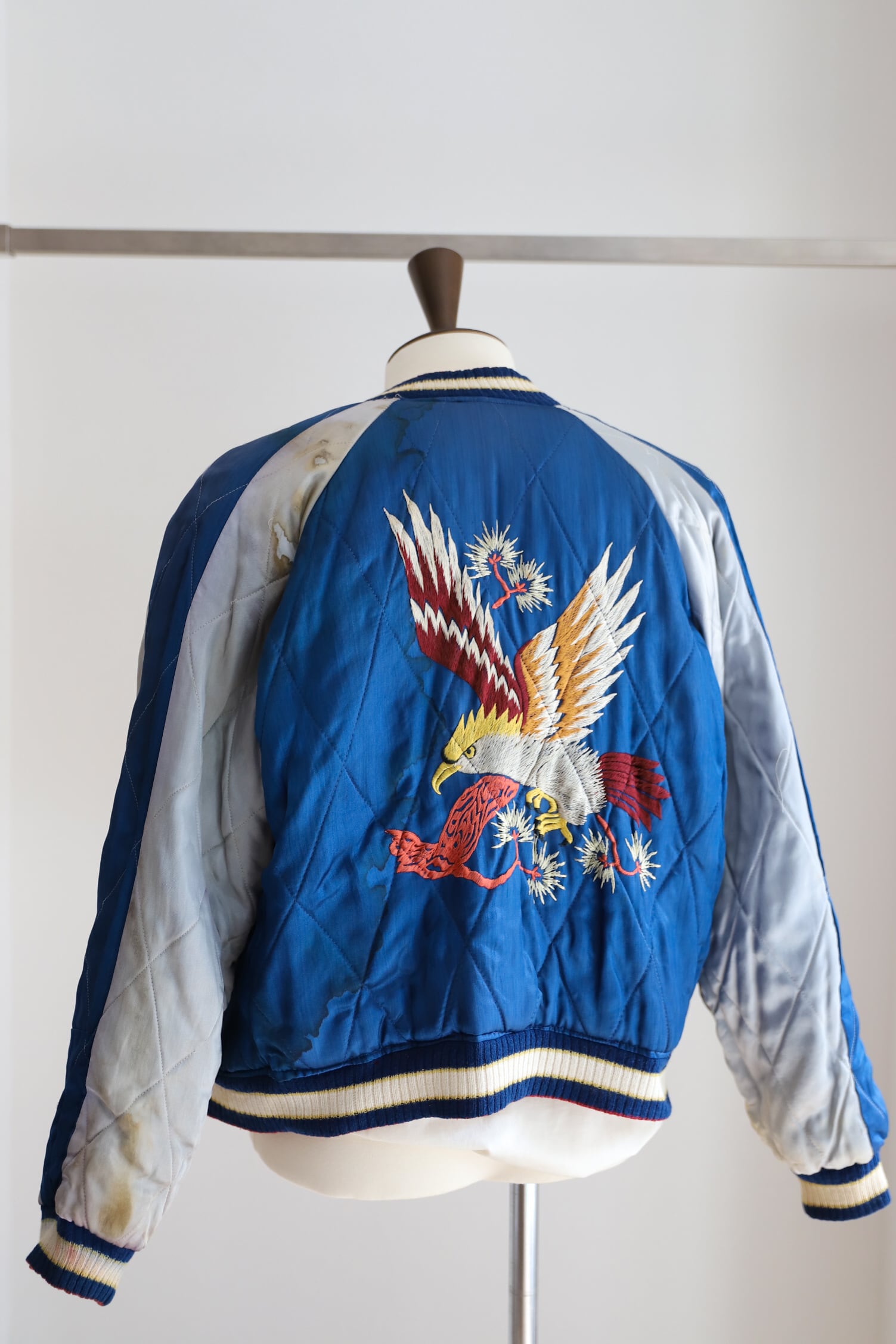 50s スーベニア　　　ミリタリー　ビンテージ　スカ 美品】50s special souvenir jacket vintage U.S. military satin