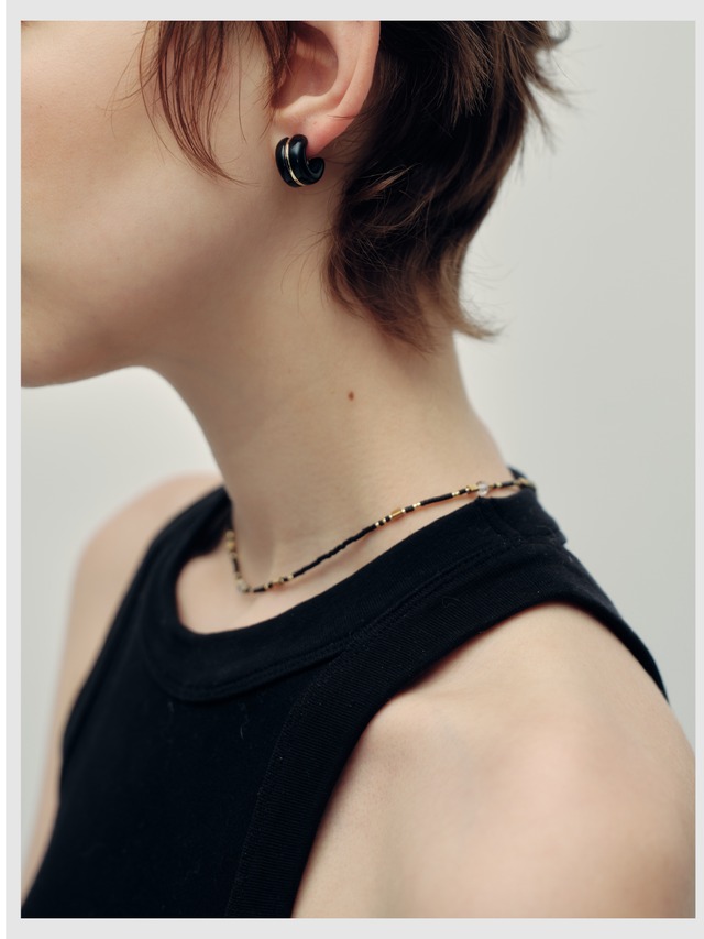 Necklace -Black×Gold-