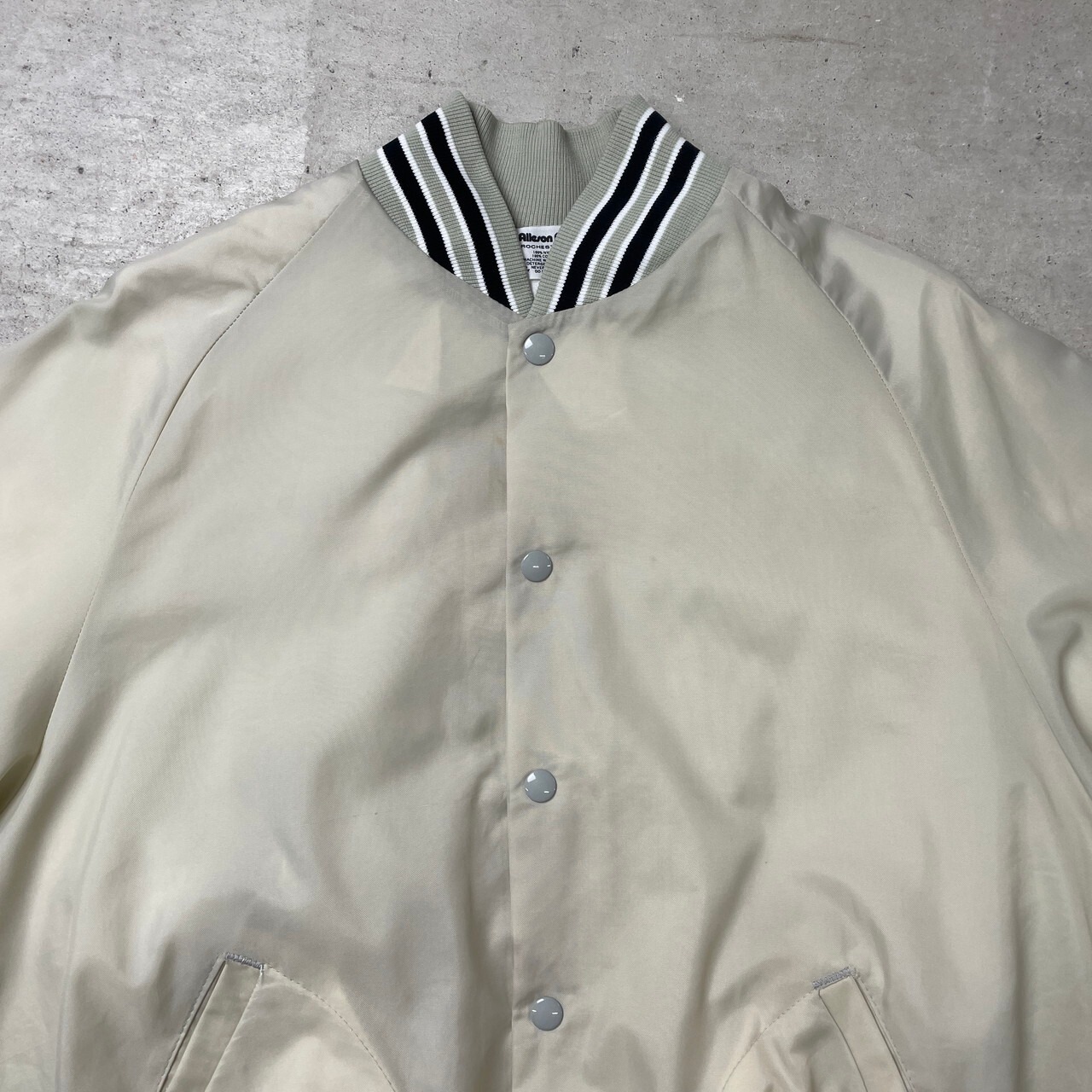 80〜90年代 USA製 ナイロンスタジャン メンズL 古着 VINTAGE 