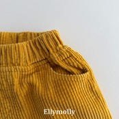 韓国子供服 / 26Autumn / ELLY MOLLY / ソダコーデュロイ5分丈パンツ / 秋服 *5~19*