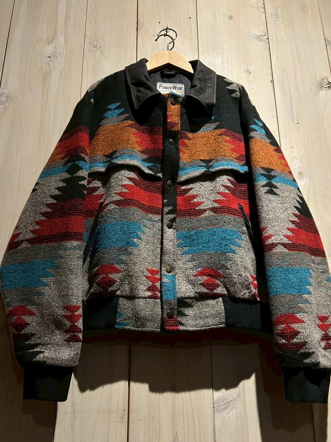 a.k.a.C.a.k.a vintage】80's “Pioneer Wear” Native Pattern Wool