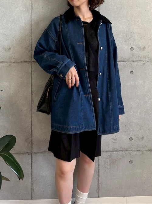 《 XMAS限定販売12月26日(金)10:00まで 》【 ROSIEE 】裏起毛デニムジャケット