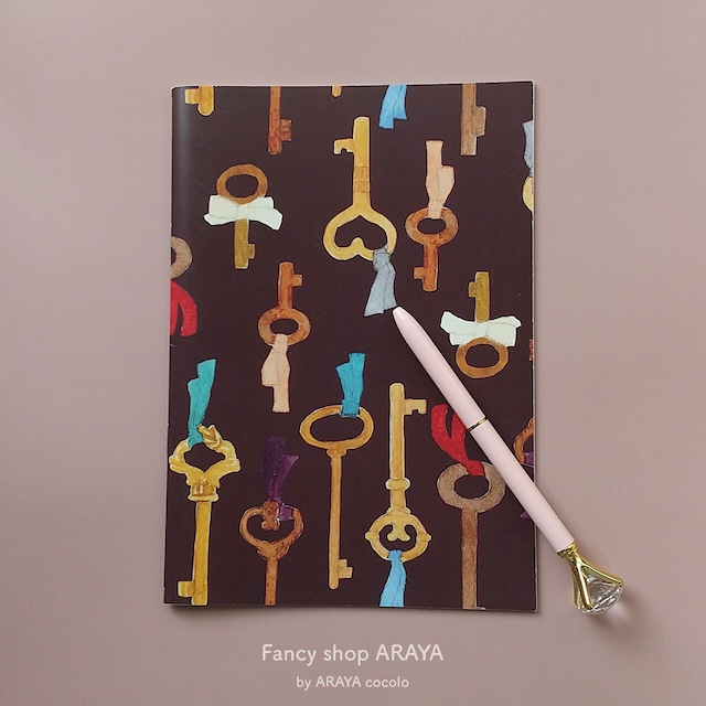 A5ノート "Key and ribbon" / Note book