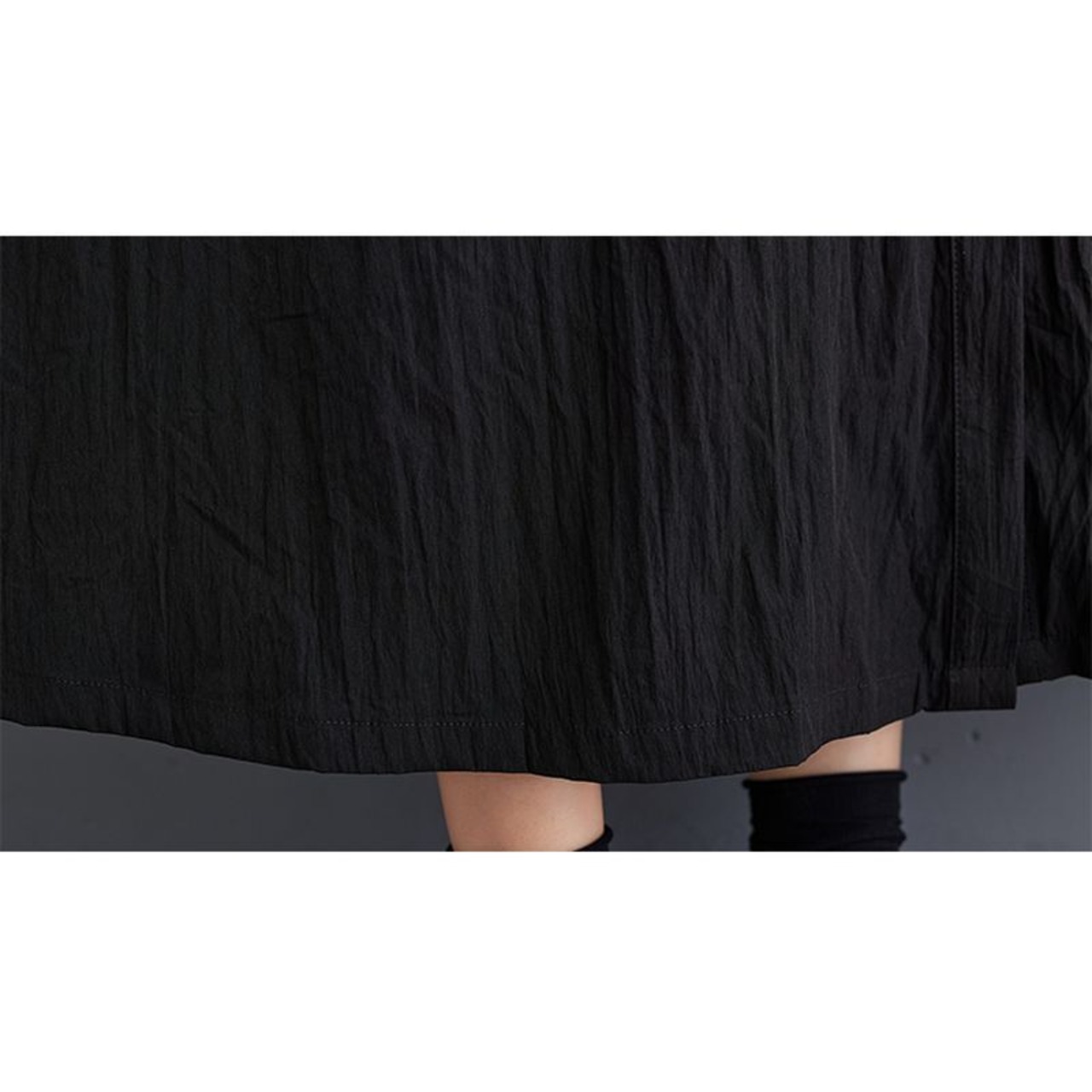 刺繍風 パッチワーク シャツワンピース  00347