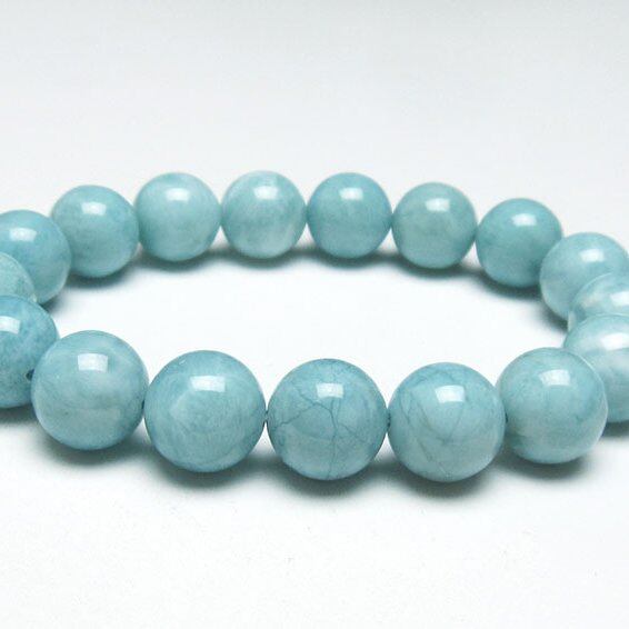 ラリマー ブレスレット 12mm 一点物  111-38280