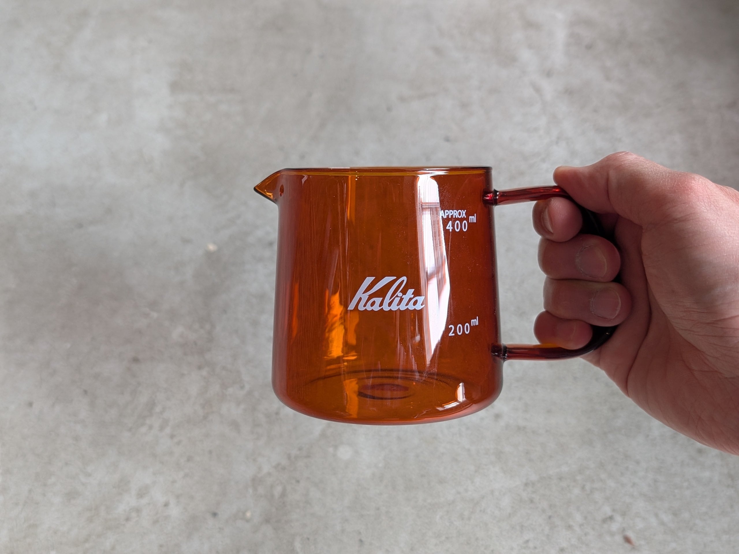 Jug400（アンバー） | kalita | inoya | Basic Life Store いつまでも
