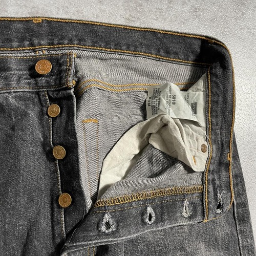 【W34 L34】 メキシコ製 usa levi's 先染ブラック 501xx 詳細写真10