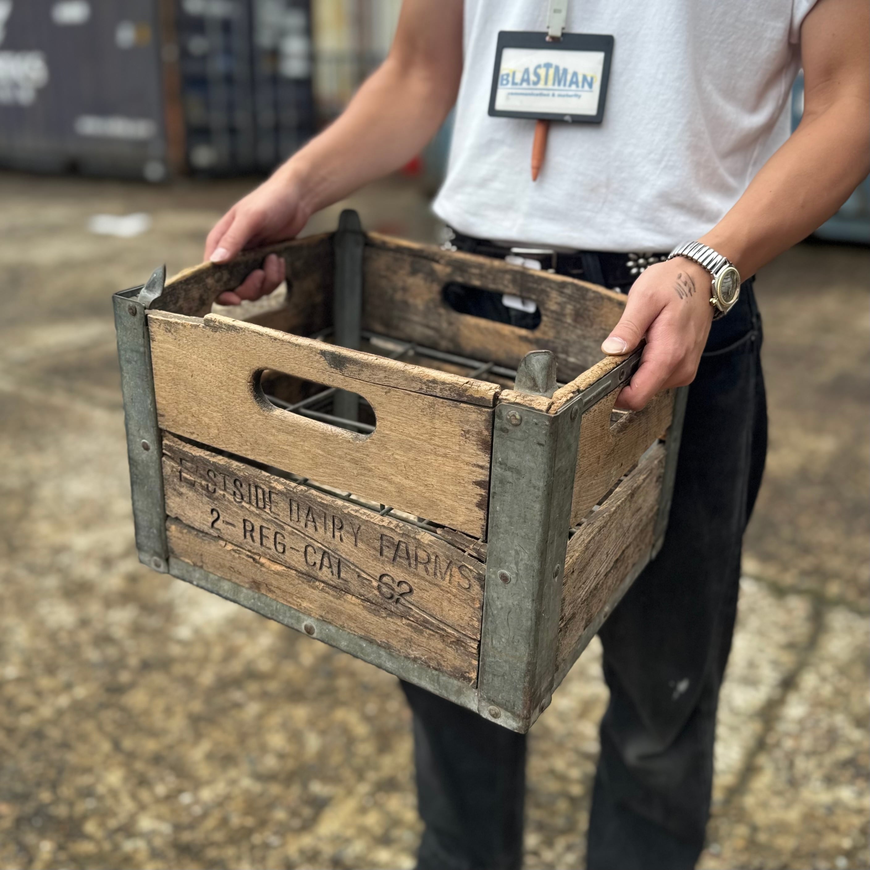 1962 California Dairy Milk Crate | BLASTMAN