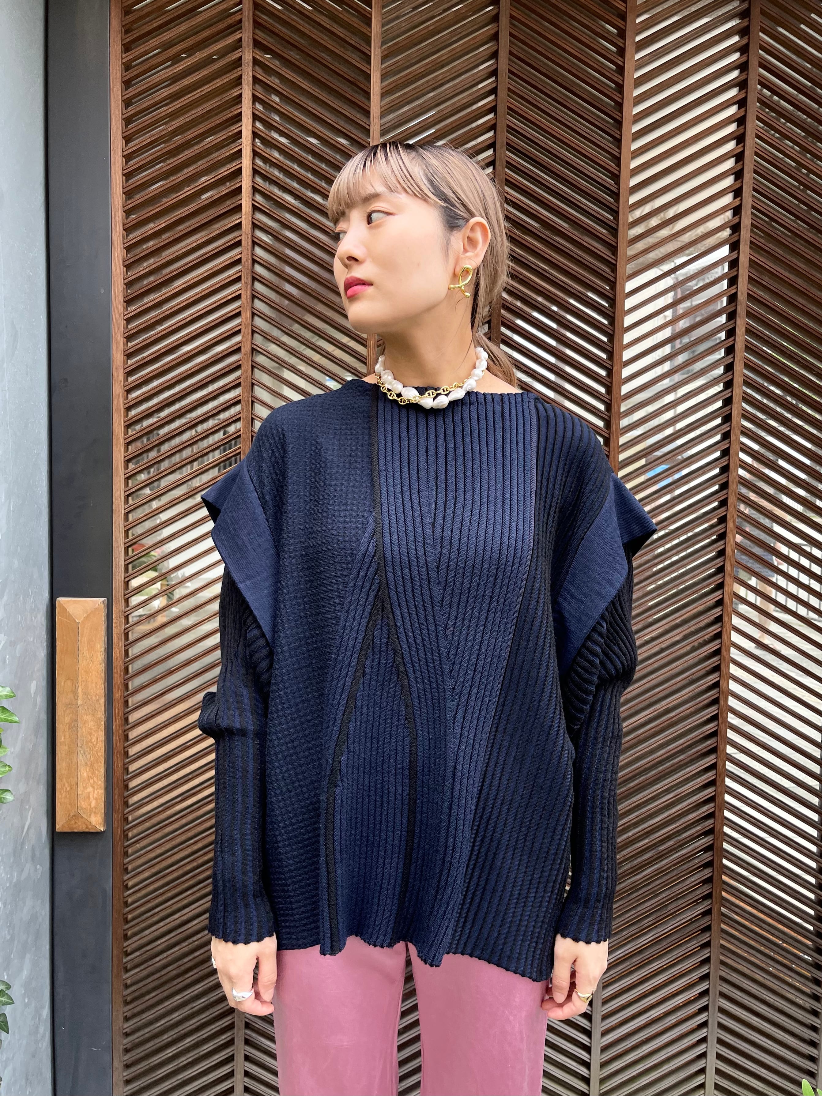 Mame Kurogouchi サイズ2 KNIT PULLOVER | www.fleettracktz.com