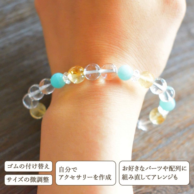 パワーストーン ブレスレット 修理 切れ た ゴム交換 水晶 修理 セット 直し 方 作成 オペロンゴム 通し用ワイヤー針 天然石 アクセサリー制作 Exleadjapan エクスリードジャパン