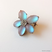 アンティークジュエリー サフィレット すみれ ブローチ【クリア】