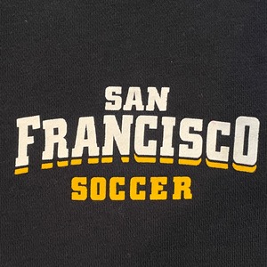 【NIKE】ナイキ San Francisco soccer サッカークラブ プリント スウェット トレーナー Swoosh 刺繍ロゴ M 古着