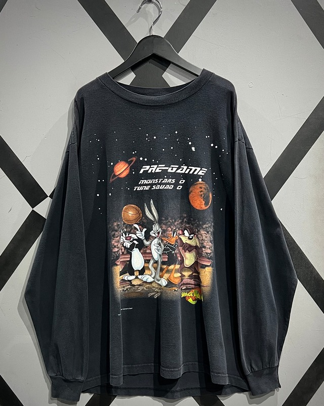 【X VINTAGE】90's “SPACE JAM” Vintage Loose L/S T-Shirt