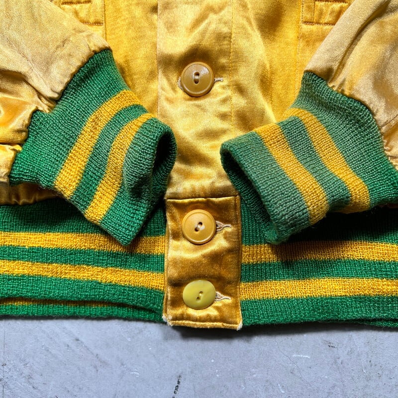 30-40s NELSON KNITTING MILLS サテンスタジャン 40's~ Nelson Sports Wear ネルソン サテンボタンスタジャン