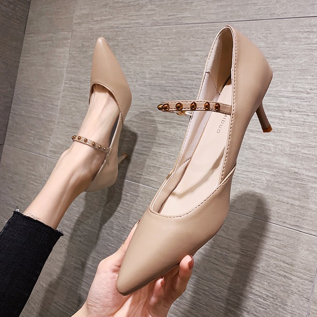 ヒールレッドバックルカジュアル 靴 シューズ フェイクシューズ59484311392