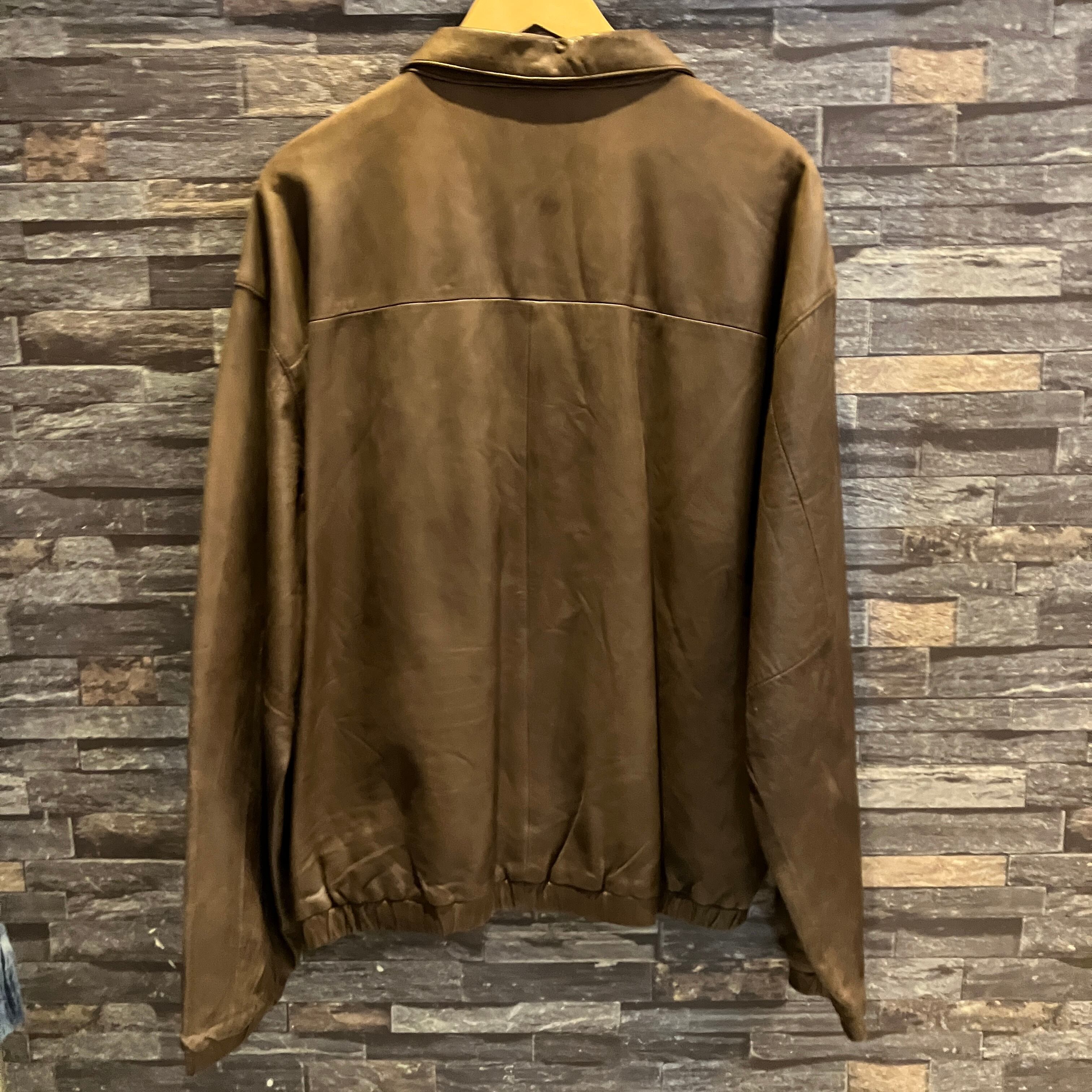 RALPH LAUREN LAMB LEATHER SWING TOP BROWN ポニー無し 1990'S OLD