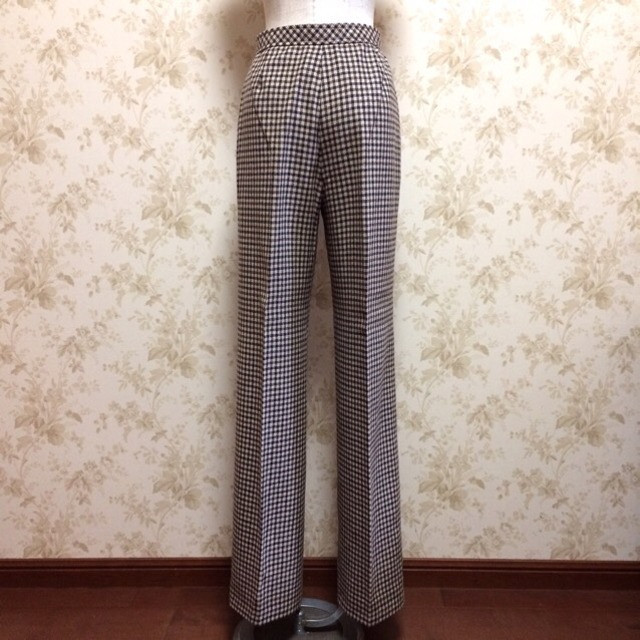 70s plaid check pants