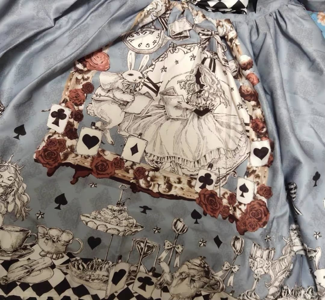 ダークアリスジャンパースカート ゴスロリ 甘ロリ トランプ 不思議の国