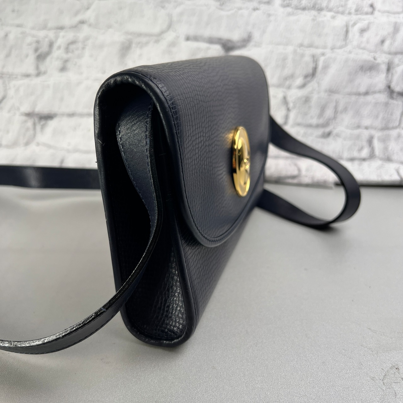 DIOR ディオール レザー ショルダーバッグ 黒 A-13644