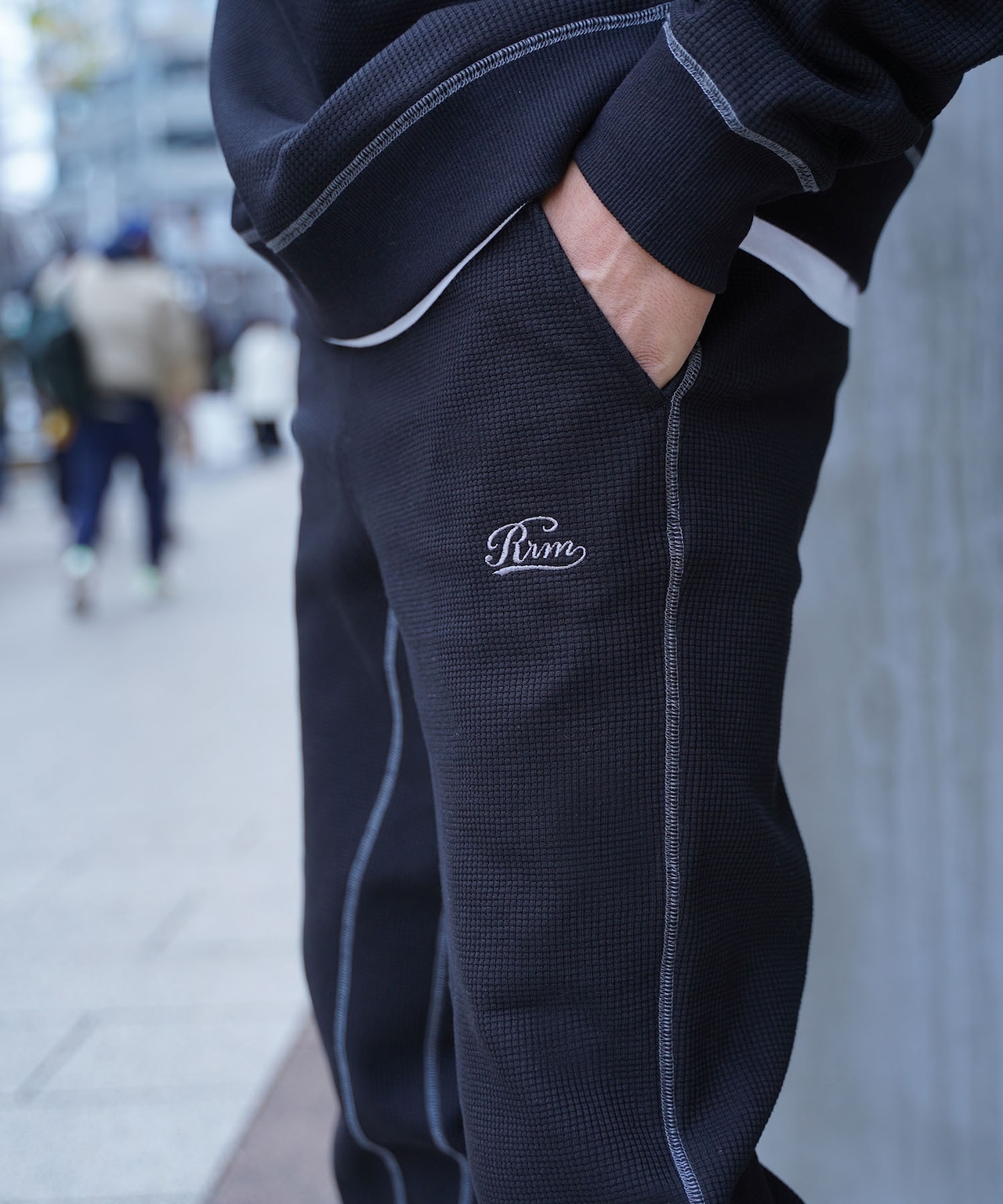 【#Re:room】HEAVY WAFFLE JOG PANTS［REP237］