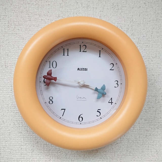 ALESSI Kitchen clock 10AZ アレッシィ キッチンクロック 壁掛け時計 イエロー Michael Graves