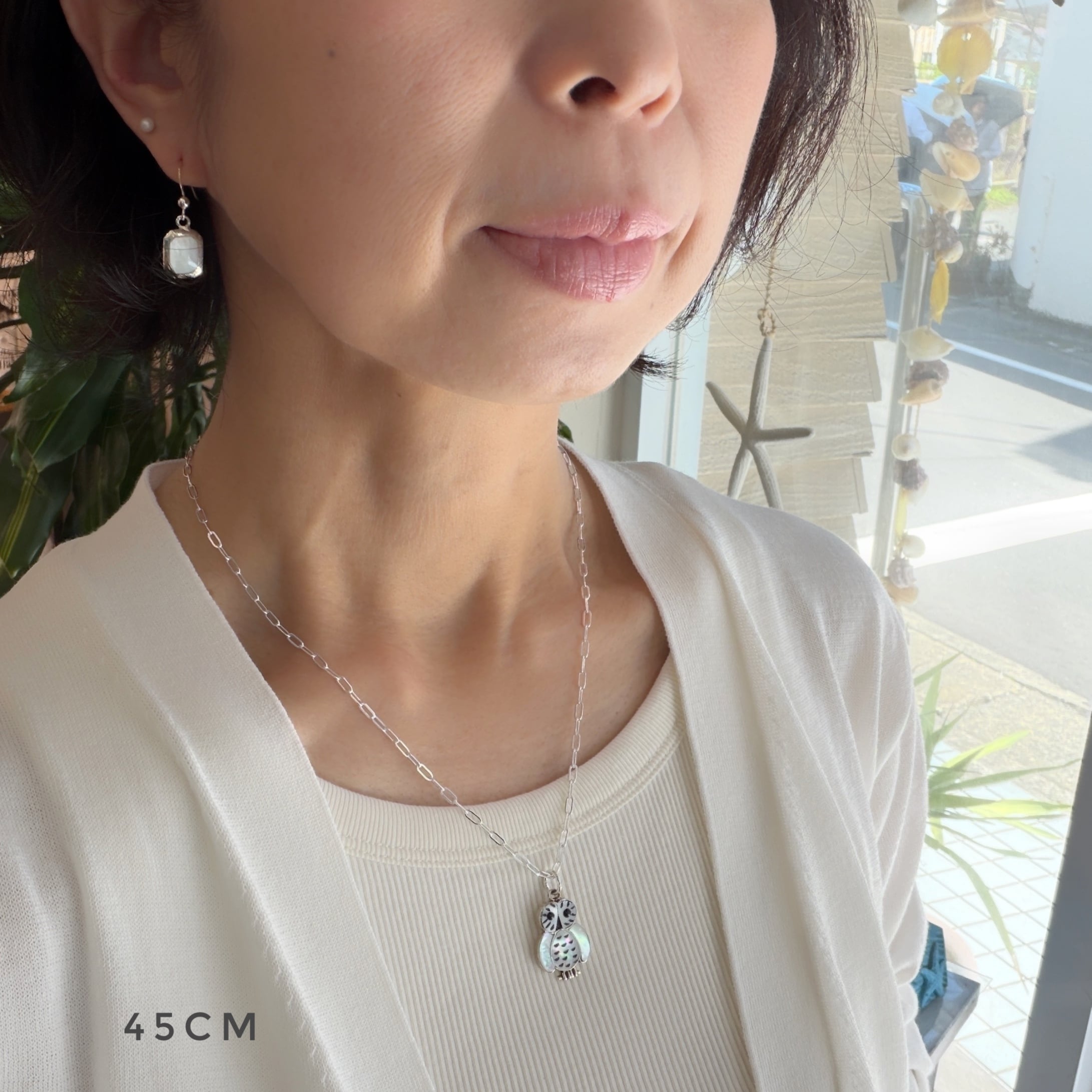 再入荷】《Indian Jewelry 》ZUNI フクロウ ホワイト シェル