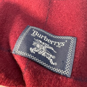 【最終処分SALE】BURBERRY バーバリーズ 大判 タグ付き  ストール レッド A-10352