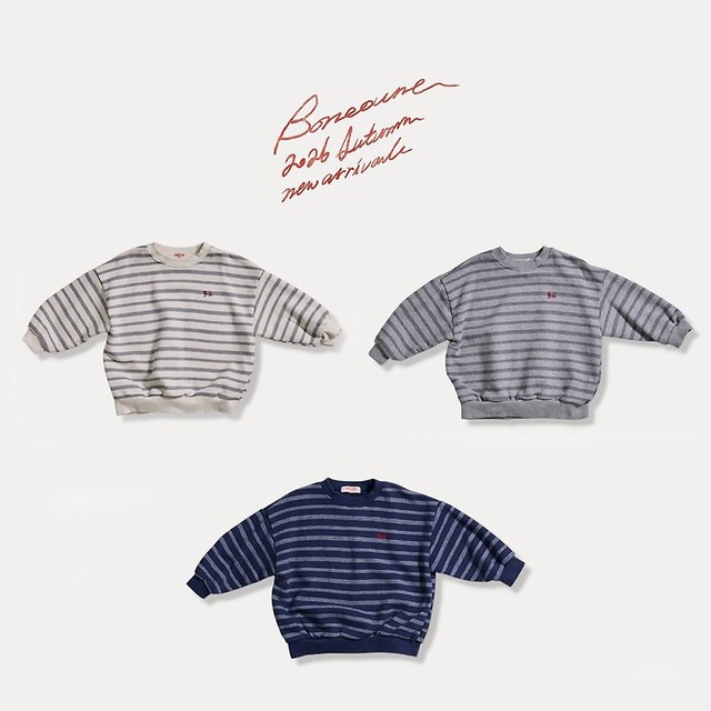 【取寄】boneoune｜the good mtm｜ザグッドスウェット｜XS-JL｜kids&jr｜26 autumn