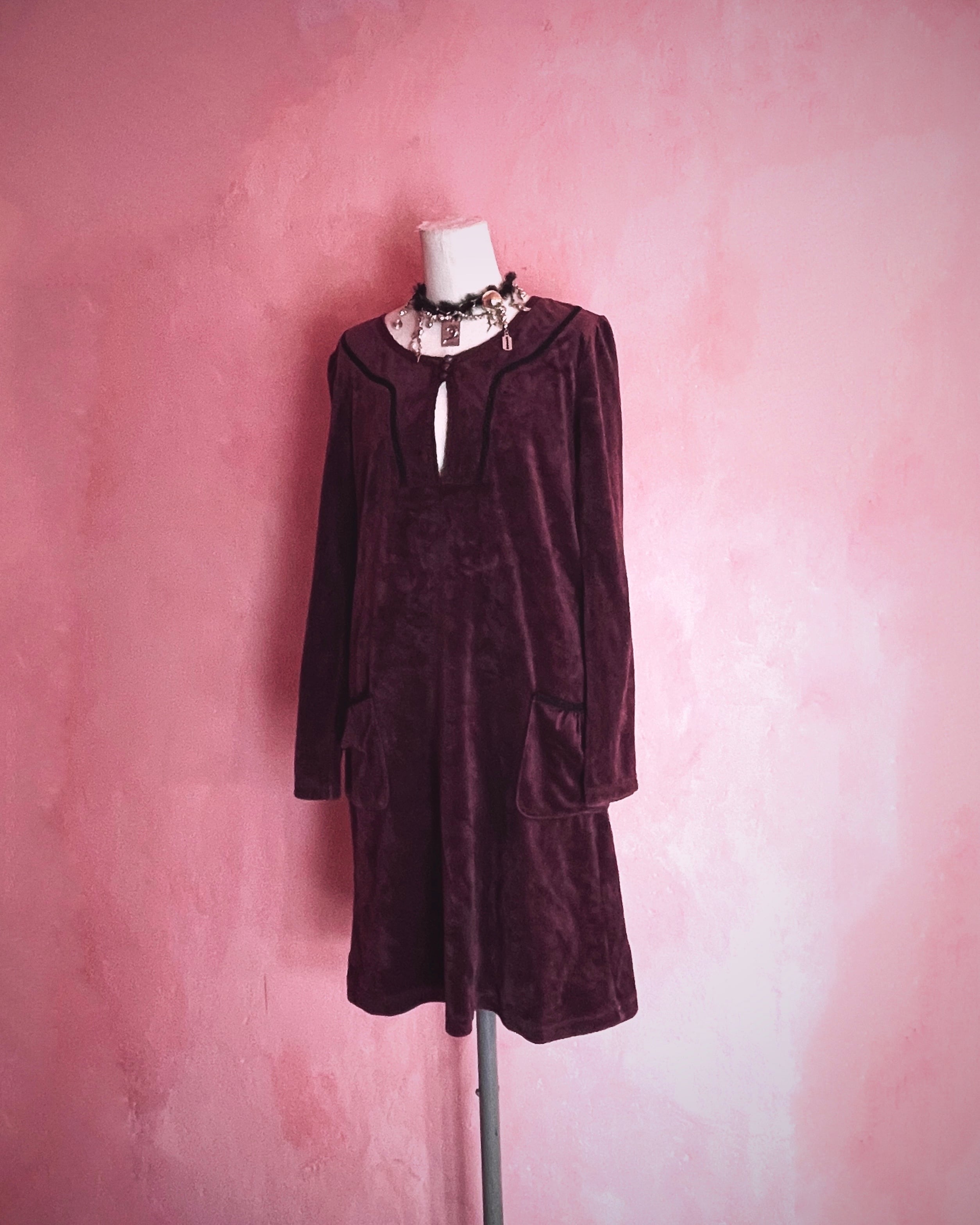 used velour dress