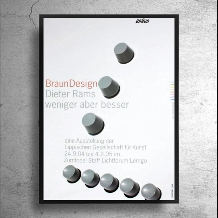 ドイツ限定！『ディーター・ラムス』BRAUNデザインポスター