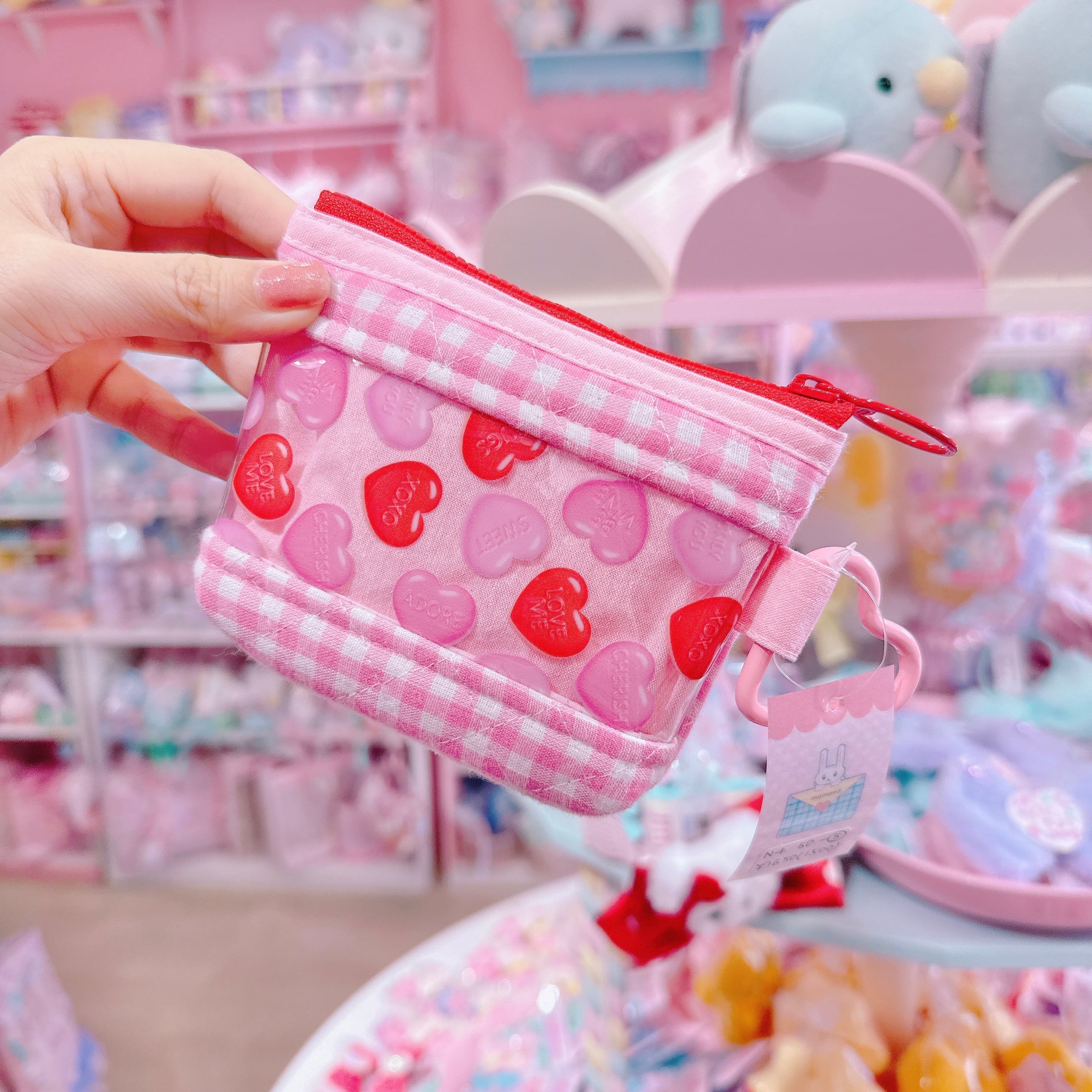 【N4】50-5クリア窓付き推し活ポーチ