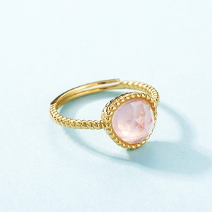 ローズクォーツのリング 　ローズクォーツ　SILVER　0187