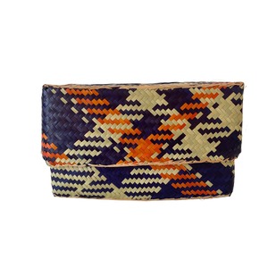 Rectangular colourful basket S w23cm×12cm×h14cm 四角カラフル蓋付き収納かご