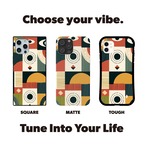 受注生産 iPhoneケース 円とアーチのレトロ護符パターン｜幾何学シンボル TALM004D