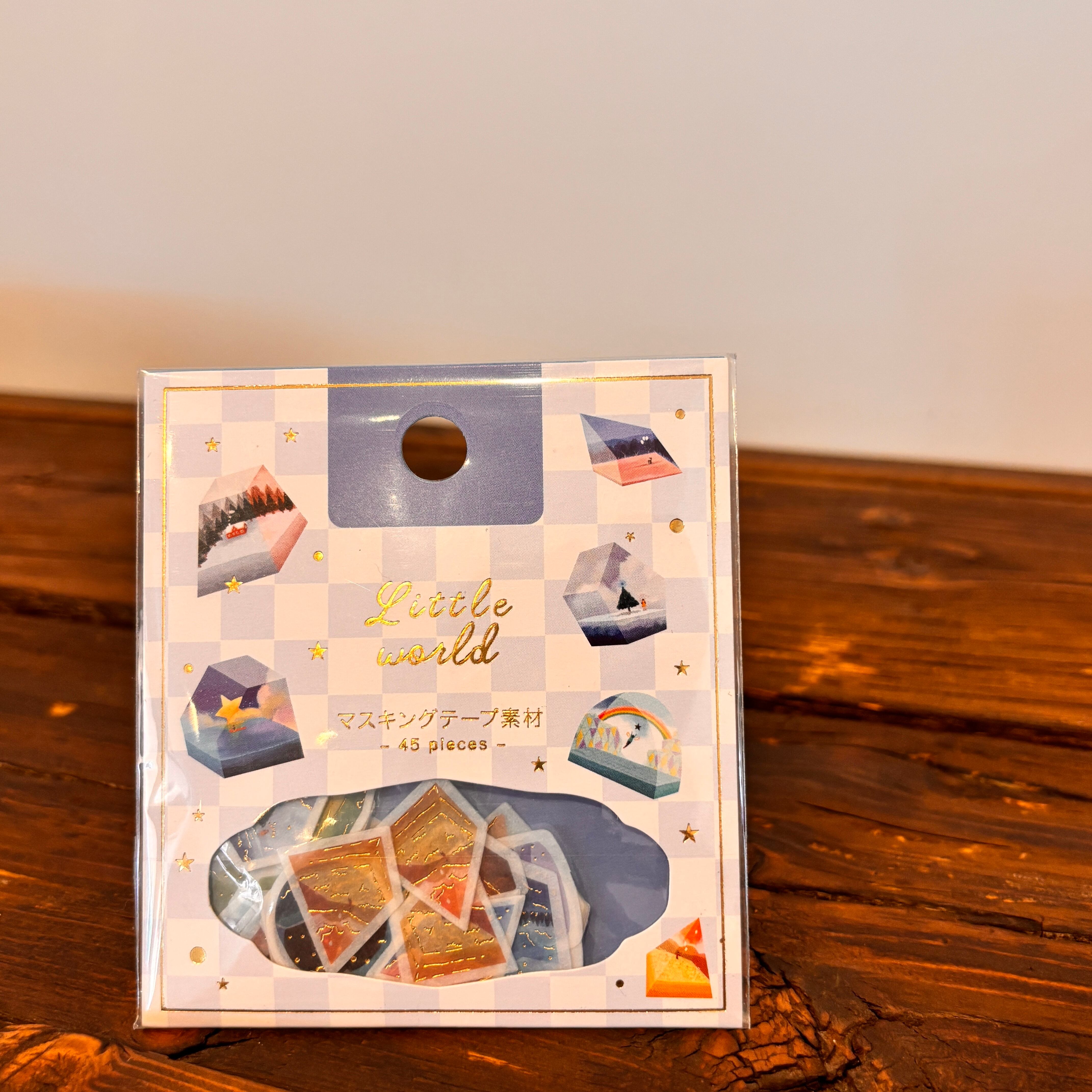 【廃番】BGM 箔押し リトルワールド フレークシール BG20