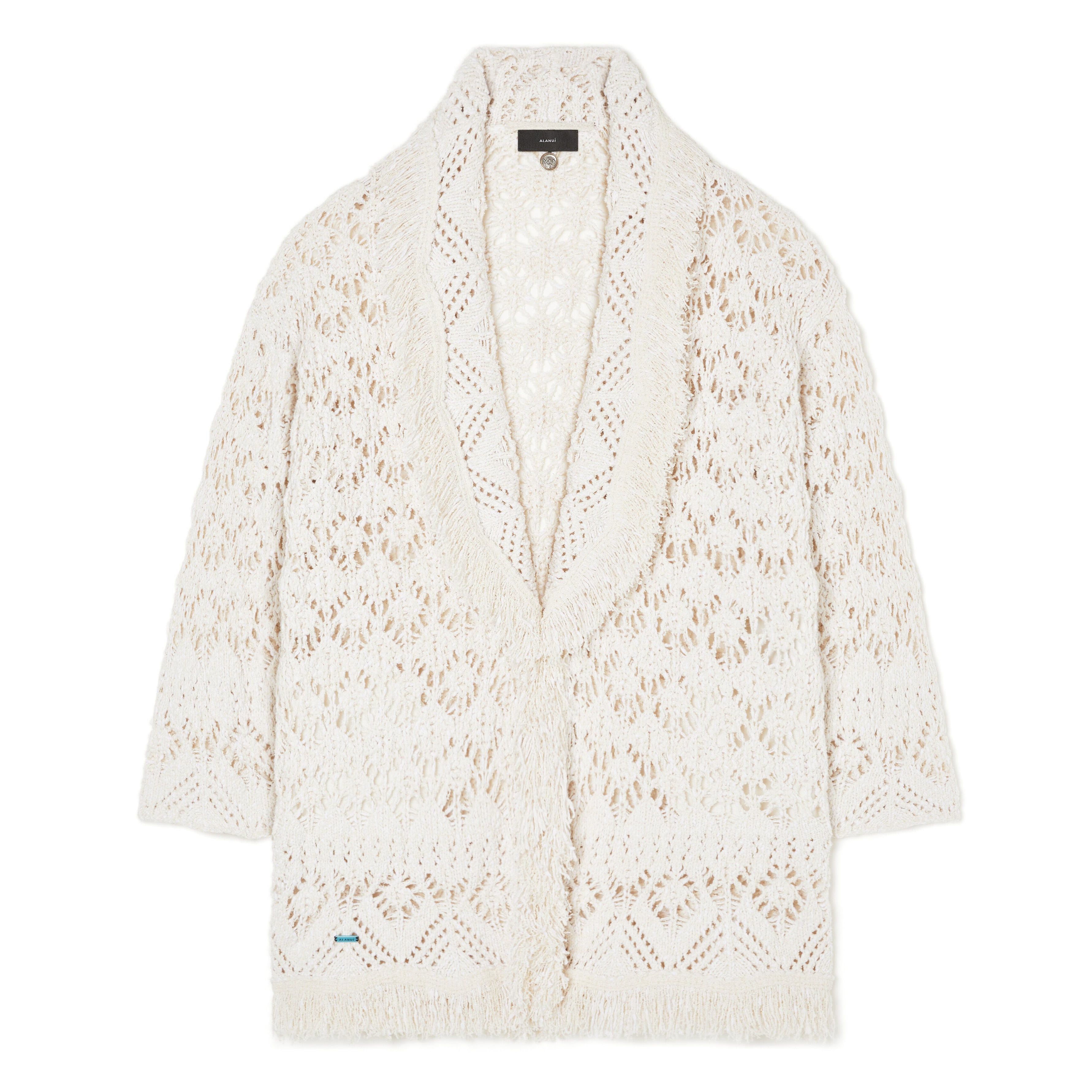 ALANUI WRITTEN BY THE OCEAN CARDIGAN NATURAL