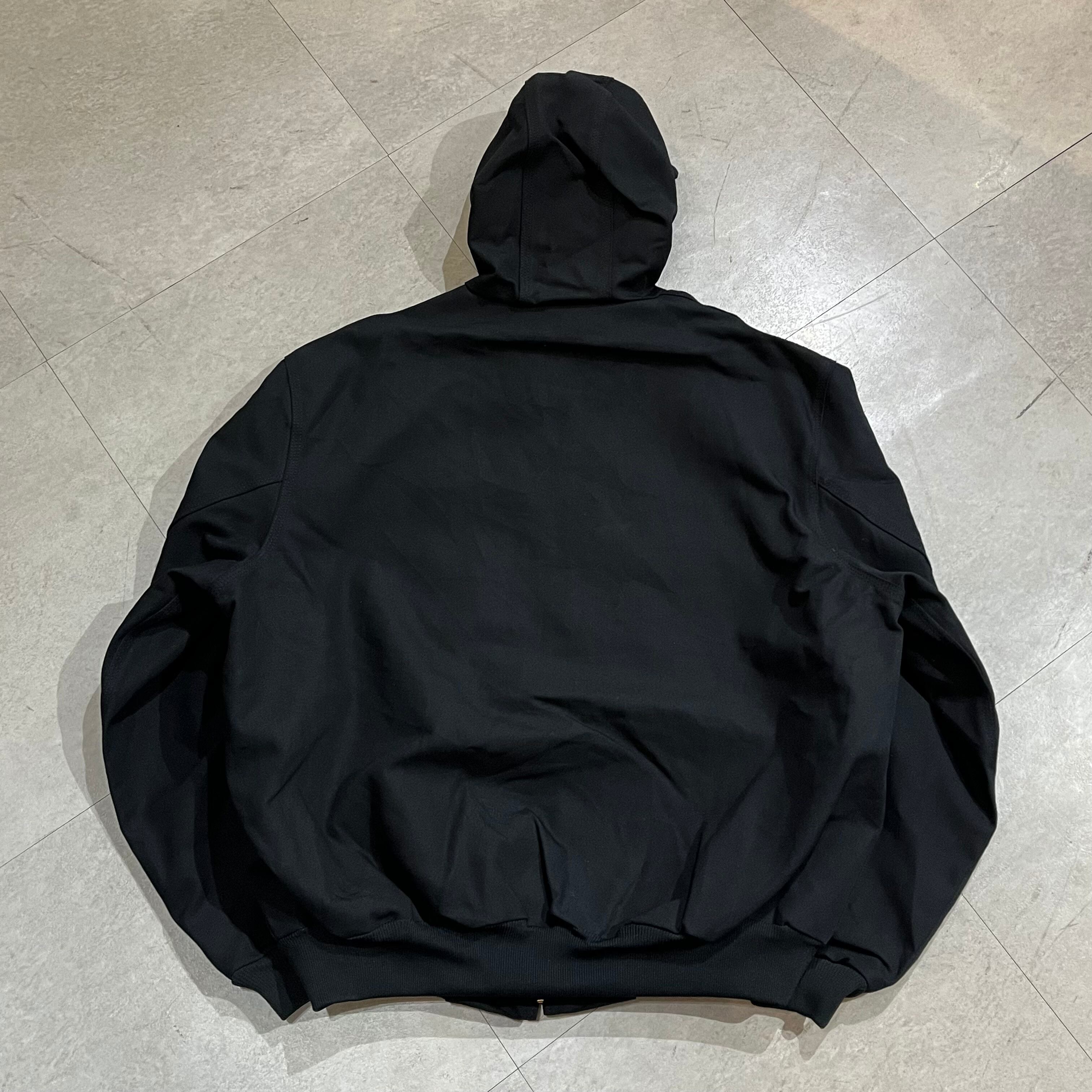 USA製 size : 2XL【 Carhartt 】カーハート アクティブジャケット デッドストック アクティブパーカー ワークジャケット 企業ロゴ  黒 古着 古着屋 高円寺 ビンテージ n40306