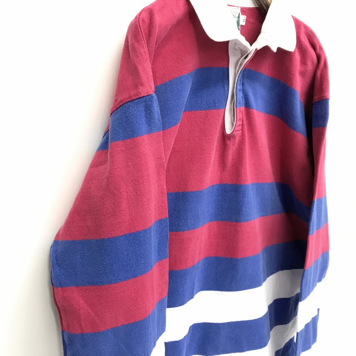 THATCHEER ＆ CROSS 90年代 COLUMBIA KNIT USA製 長袖 ラグビーシャツ