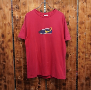 90s nike Tシャツ L/ナイキ 赤
