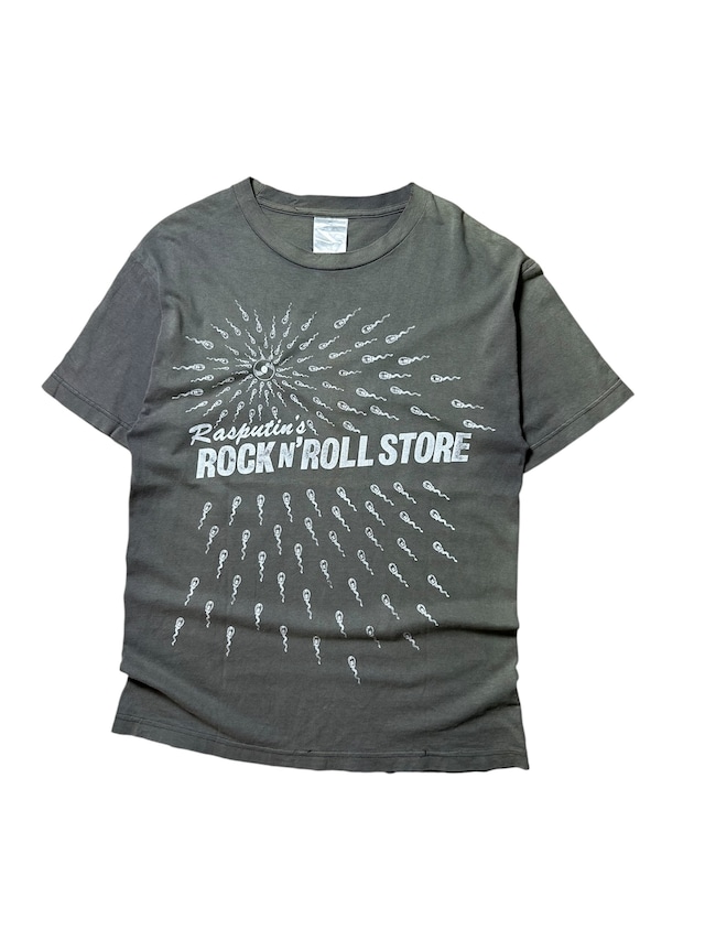 Rasputin's Rock 'N' Roll Store Sperm Spirial STAFF T-shirt