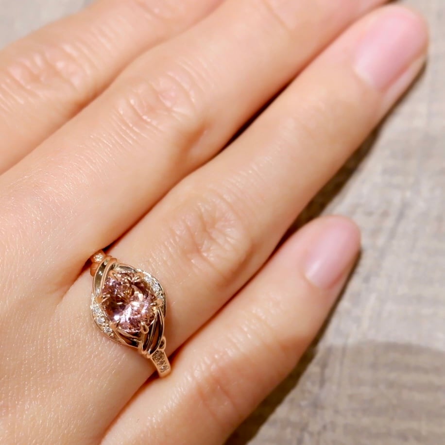 Pt900 JEWEL ADAMAS ピンクトルマリン 3.50 ダイヤモンド