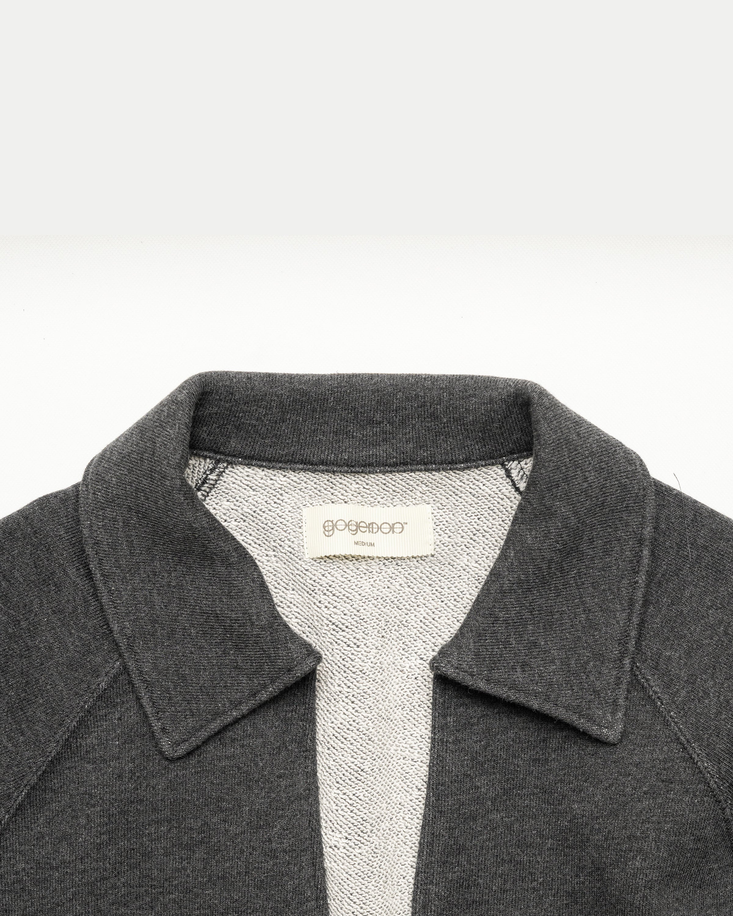 Skipper Wrist Patch Sweatshirt / CHARCOAL［goyemon general gadget 