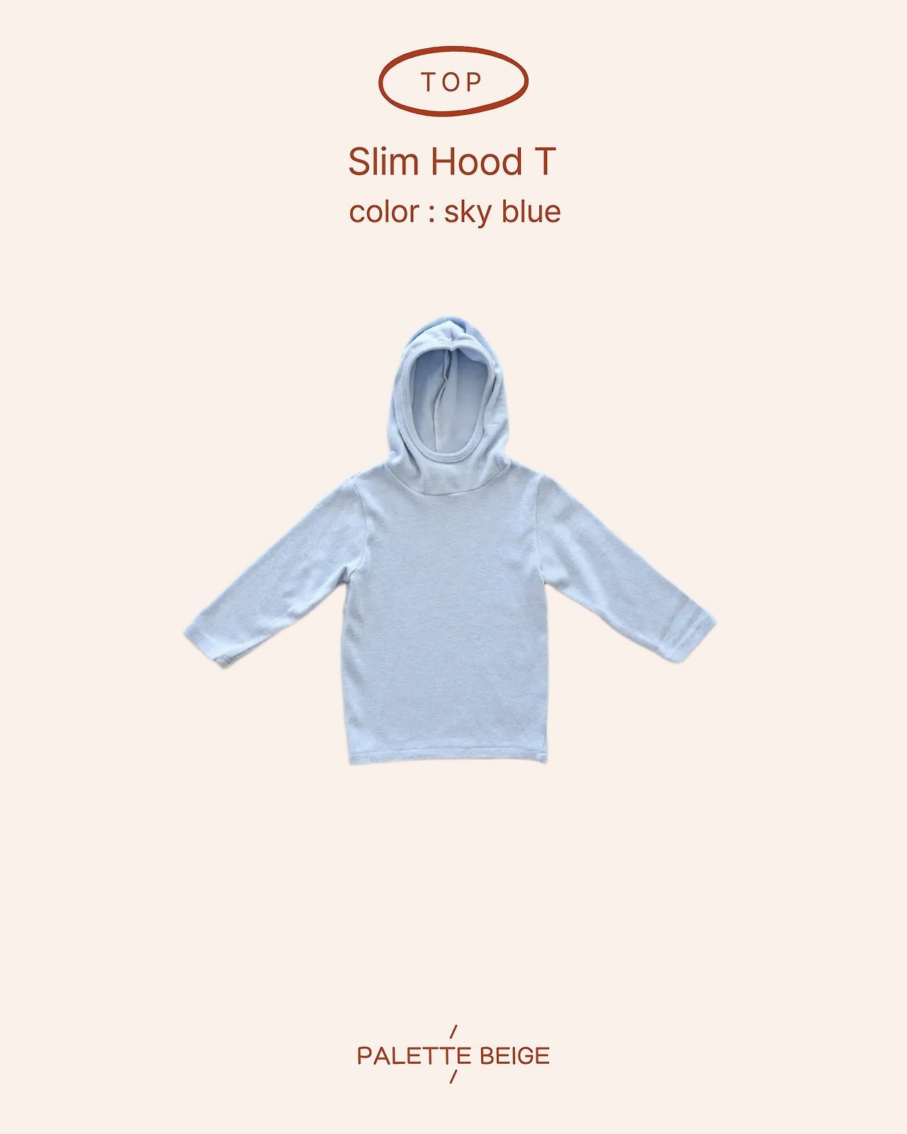 the beige［取寄］slim hood tee 26winter