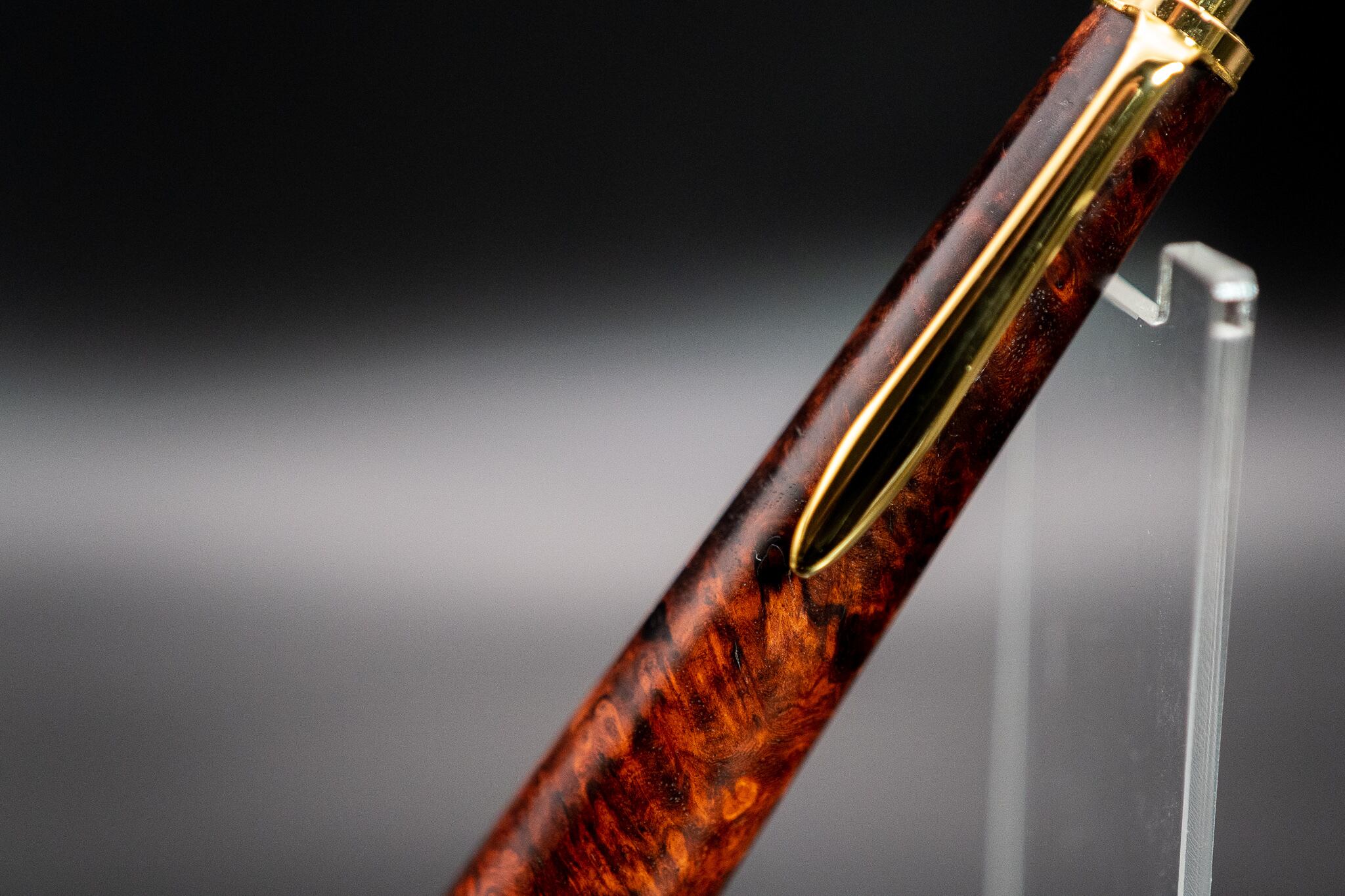 【朱色の銘木】 本花梨瘤杢極上 gold MP