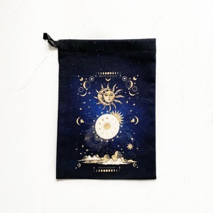 月と太陽、始まりの物語 "MOON&SUN"（ギャラクシー） 巾着袋