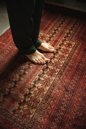 801 -Vintage Baluch rug