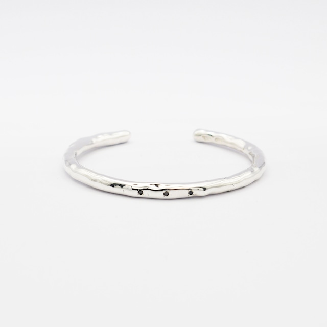 VUBG-05 "wave" bangle - L - silver