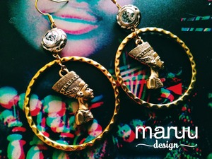 大ぶりピアス 【Nefertiti Hoop Earrings】