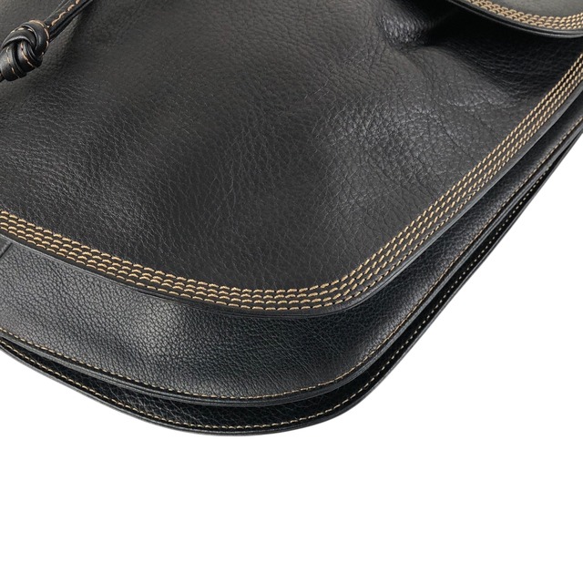 LOEWE ロエベ バックパック ブラック アナグラム レザー リュック vintage ヴィンテージ オールド 53w2pp